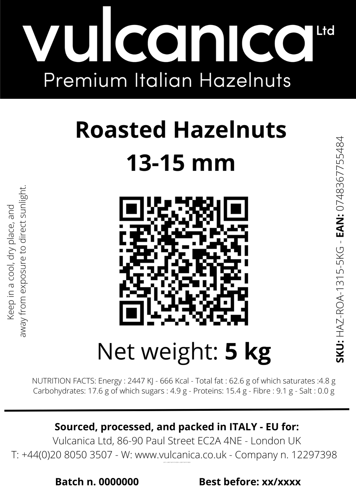 Premium Roasted Hazelnuts